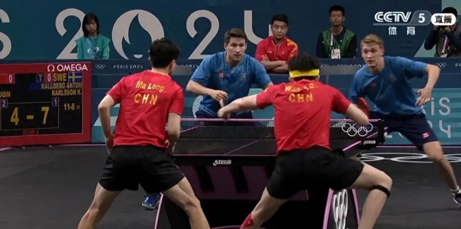 中国乒乓球队险胜瑞典乒乓球队，张本智和关键制胜的简单介绍